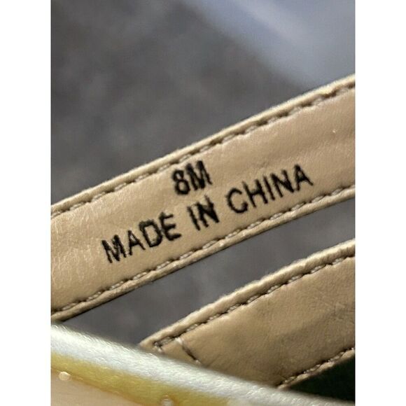 Mootsie Tootsies Collection Silver High Heel Strappy Stretch Shoes Size 8 M - Picture 4 of 4